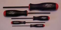 Set OF 5 Prohold Screwdriver Handle Metric Balldrivers 1.5mm to 4mm